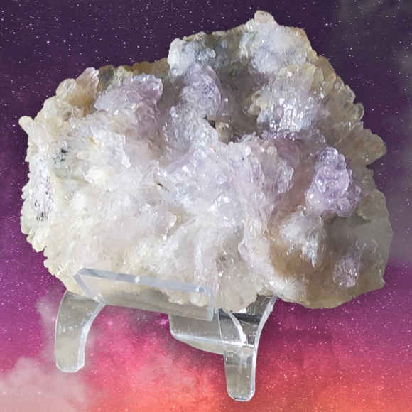 Rare gorgeous natural Lavender amethyst flower cluster - Picture 14 of 15